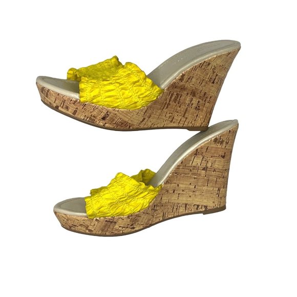 Charlotte Russe wedges heels 5 - 5.5 Posh Show SB8 - Picture 3 of 7